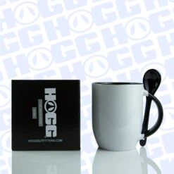 11oz SUBLIMATABLE MUG W/ SPOON CASE (24 UNITS) - BLACK -The Stainless Depot 11SPOONMUGBLACK1