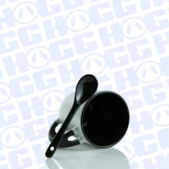 11oz SUBLIMATABLE MUG W/ SPOON CASE (24 UNITS) - BLACK -The Stainless Depot 11SPOONMUGBLACK4