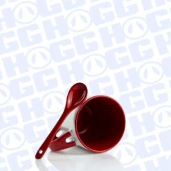 11oz SUBLIMATABLE MUG W/ SPOON CASE (24 UNITS) - RED -The Stainless Depot 11SPOONMUGRED4