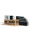 11oz FROSTED MUG CASE (24 UNITS) - BLACK -The Stainless Depot 11frostedmugblack