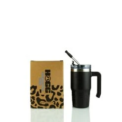 12oz POWDER COATED GRIPPY TUMBLER -The Stainless Depot 12GRIPPYBLACKCHEETAH2
