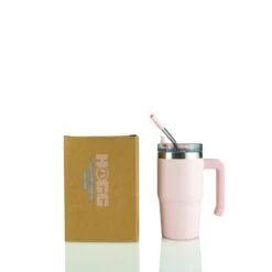 12oz POWDER COATED GRIPPY TUMBLER -The Stainless Depot 12GRIPPYLIGHTPINK2
