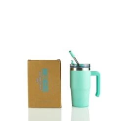 12oz POWDER COATED GRIPPY TUMBLER -The Stainless Depot 12GRIPPYMINT2