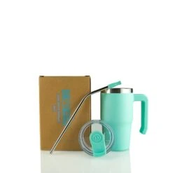 12oz POWDER COATED GRIPPY TUMBLER -The Stainless Depot 12GRIPPYMINT3