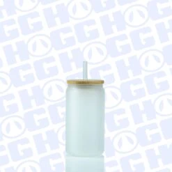 12oz SUBLIMATABLE MATTE GLASS CAN TUMBLER W/ LID & STRAW CASE (50 UNITS) -The Stainless Depot 12SUBMATTEGLASS3