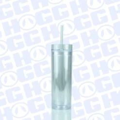 16oz GLITTER GLOBE ACRYLIC SKINNY TUMBLER -The Stainless Depot 16SKAGG3