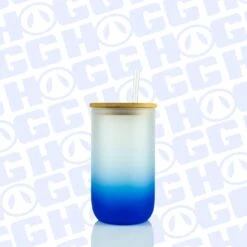 18oz SUBLIMATABLE OMBRE GLASS WINE GLASS CASE (25 UNITS) - DARK BLUE -The Stainless Depot 18SUBOMBREWINEGLASSBLUE3