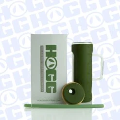 20oz GLASS SKINNY W/ SLEEVE CASE - OLIVE (25 UNITS) -The Stainless Depot 20GLASSSLEEVE14