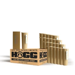 24oz DUAL FLIP SLIM W/ STRAP CASE (24 UNITS) - VANILLA