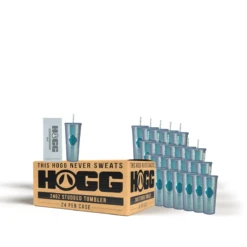 24oz STUDDED TUMBLER CASE (24 UNITS) - METALLIC SILVER