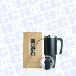 30oz POWDER COATED GRIPPY TUMBLER -The Stainless Depot 30GRIPPYBLACK2