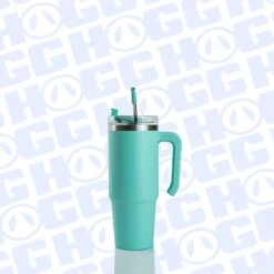 30oz POWDER COATED GRIPPY TUMBLER CASE (24 UNITS) - MINT -The Stainless Depot 30GRIPPYMINT3 3712dae8 67b6 4163 910d c8113f4052fe