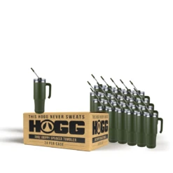 The Stainless Depot 36 30oz GRIPPY SPEAKER TUMBLER CASE (24 UNITS) - HUNTER GREEN