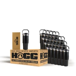 The Stainless Depot 26 30oz POWDER COATED TRI-SIP TUMBLER CASE (24 UNITS) - BLACK