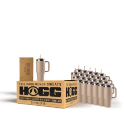 40oz POWDER COATED BIG SWIG TUMBLER CASE (24 UNITS) - PASTEL COLLECTION -The Stainless Depot 40BIGSWIGMUSHROOM