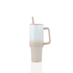 40oz SUBLIMATABLE HOLOGRAPHIC DUO TRAVELER TUMBLER - MUSHROOM OMBRE -The Stainless Depot 40HOLOTRAVELERDUOMUSHROOM3