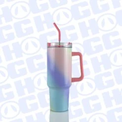 40oz SUBLIMATABLE HOLOGRAPHIC TRAVELER TUMBLER CASE (24 UNITS) - MULTI-COLOR OMBRE -The Stainless Depot 40SUBHOLOMULTI3