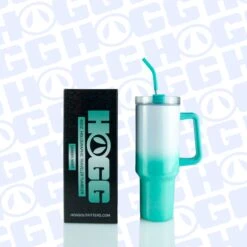 40oz SUBLIMATABLE HOLOGRAPHIC TRAVELER TUMBLER CASE (24 UNITS) - OMBRE MINT -The Stainless Depot 40SUBTRAVELEROMBRE1