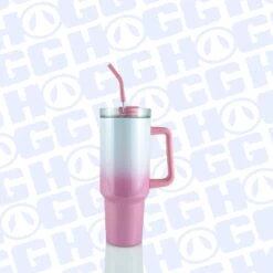 40oz SUBLIMATABLE HOLOGRAPHIC TRAVELER TUMBLER CASE (24 UNITS) - OMBRE PINK -The Stainless Depot 40SUBTRAVELEROMBRE3