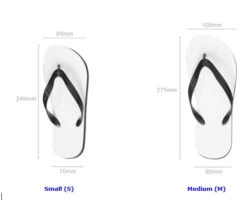 SUBLIMATABLE FLIP FLOPS - BLACK -The Stainless Depot 8B9AEC3AA3984913B923EAB2D3A06F31