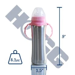 8oz BABY BOTTLES -The Stainless Depot 8BABYBOTTLEP 868204af 739b 41c2 a94b 90c72400933d