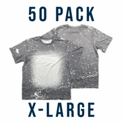 Bulk Deal: Lot Of 50 SUBLIMATABLE BLEACHED T-SHIRTS -The Stainless Depot BLEACHGRAYXLARGE