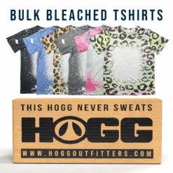 Bulk Deal: Lot Of 50 SUBLIMATABLE BLEACHED T-SHIRTS