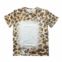 SUBLIMATABLE BLEACHED T-SHIRTS -The Stainless Depot CHEETAH1