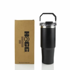 The Stainless Depot 42 30oz POWDER COATED TRI-SIP TUMBLER - BLACK