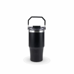 20oz POWDER COATED TRI-SIP TUMBLER (BLACK) -The Stainless Depot HOGG 083