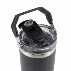 20oz POWDER COATED TRI-SIP TUMBLER (BLACK) -The Stainless Depot HOGG 091