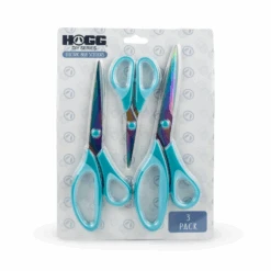 ELECTRIC BLUE CRAFTING SCISSORS (3 PACK) -The Stainless Depot HOGG 4472