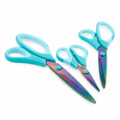 ELECTRIC BLUE CRAFTING SCISSORS (3 PACK) -The Stainless Depot HOGG 4532