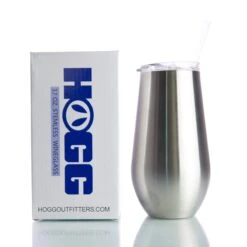 17oz STEMLESS WINE GLASS W/ SLIDING LID AND STRAW