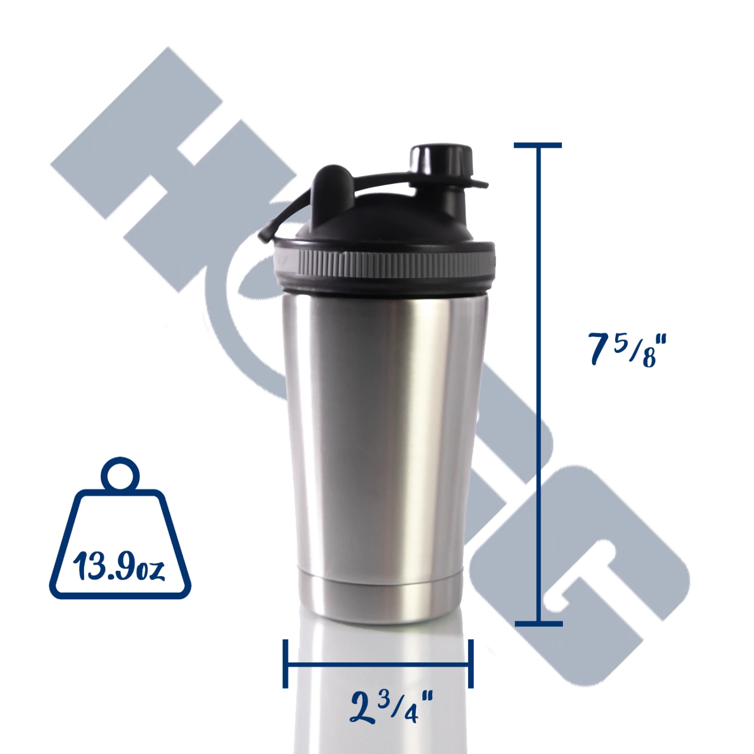17oz CLASSIC SHAKER BOTTLE - BLACK 8 17oz CLASSIC SHAKER BOTTLE - BLACK – Bild 6