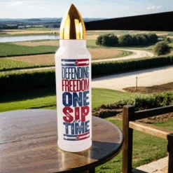 17oz SUBLIMATABLE "ON POINT" BULLET TUMBLER -The Stainless Depot freedom bullet 3