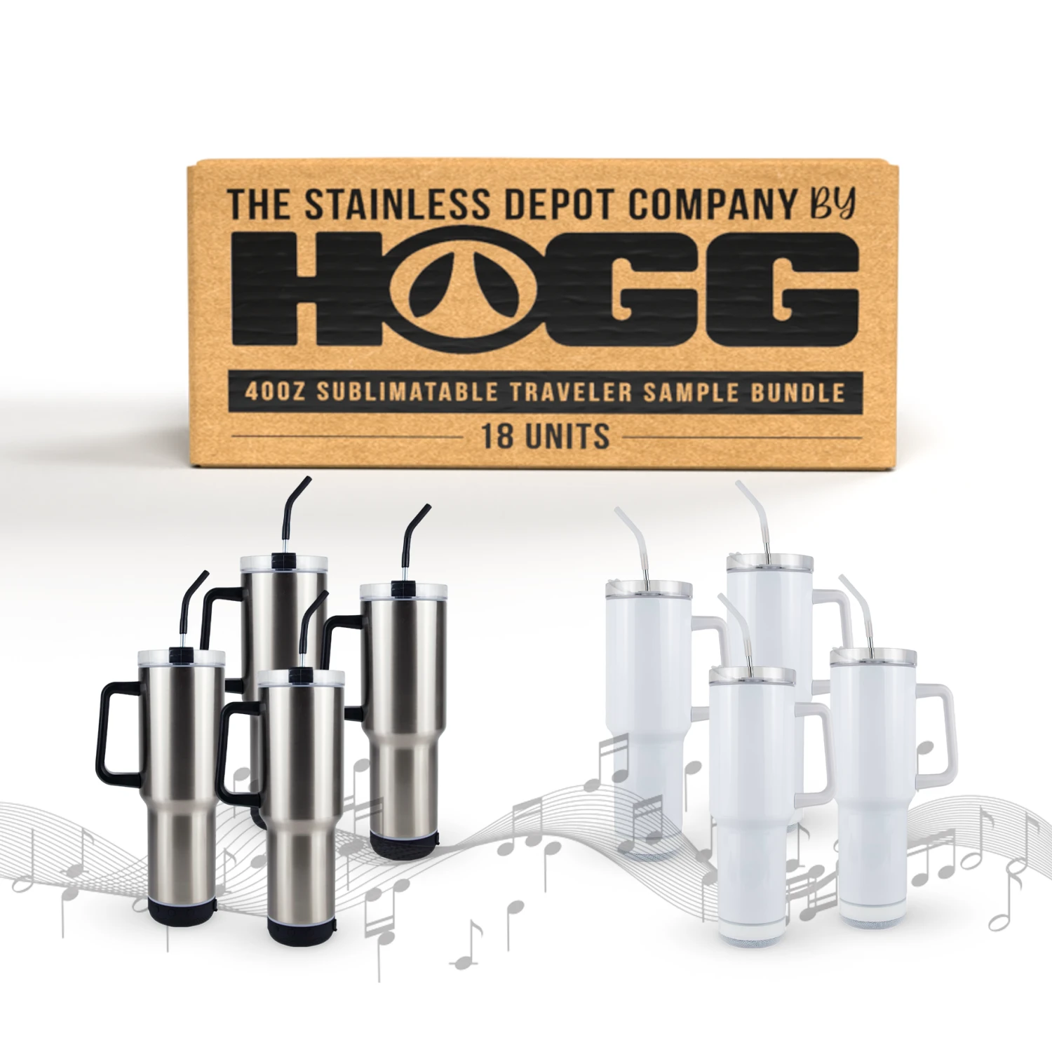 40oz SUBLIMATABLE TRAVELER 'SOUNDS & SIPS' SPEAKER TUMBLER BUNDLE (8 UNITS) 3 40oz SUBLIMATABLE TRAVELER 'SOUNDS & SIPS' SPEAKER TUMBLER BUNDLE (8 UNITS)